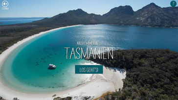Australien Tasmanien Screenshot Startseite Modul Aussie Specialist